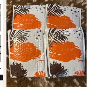 Orange and White RYZE Shipping Bags